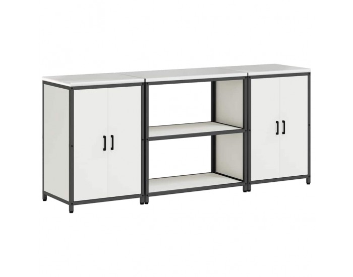 Sonata H Комплект за кухненско съхранение 3 pcs Бял 210 x 50 x 92 см