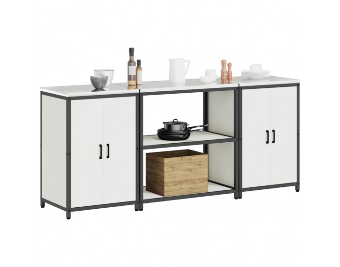 Sonata H Комплект за кухненско съхранение 3 pcs Бял 210 x 50 x 92 см