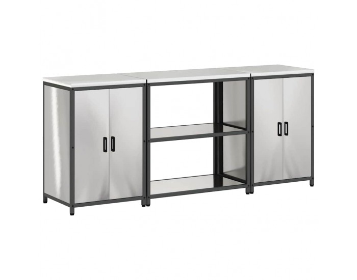 Sonata H Комплект за кухненско съхранение 3 pcs Сив 210 x 50 x 92 см