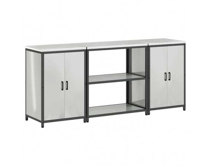 Sonata H Комплект за кухненско съхранение 3 pcs Сив 210 x 50 x 92 см