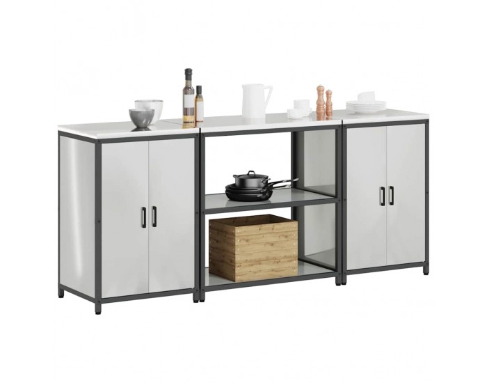 Sonata H Комплект за кухненско съхранение 3 pcs Сив 210 x 50 x 92 см