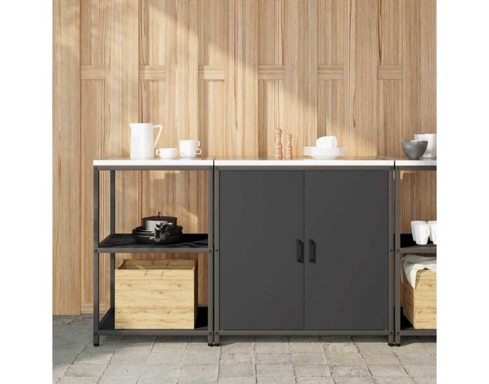 Sonata H Комплект за кухненско съхранение 2 pcs Черно 150 x 50 x 92 см