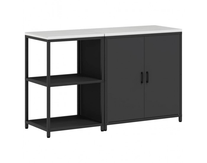 Sonata H Комплект за кухненско съхранение 2 pcs Черно 150 x 50 x 92 см