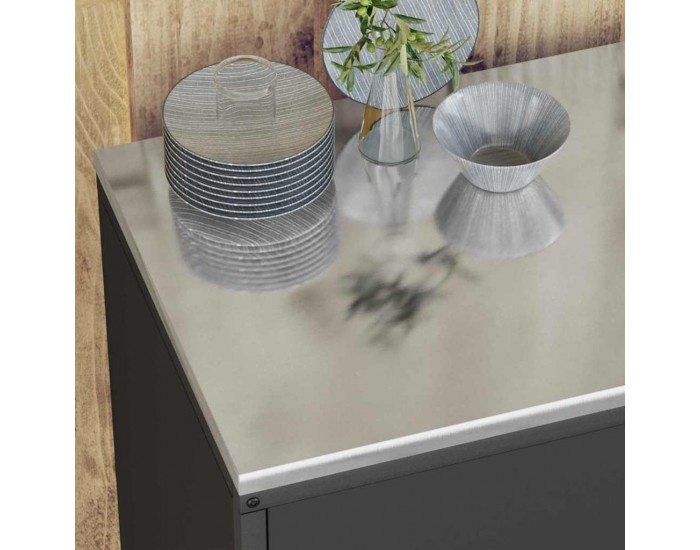 Sonata H Комплект за кухненско съхранение 2 pcs Черно 150 x 50 x 92 см