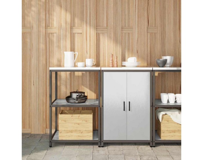 Sonata H Комплект за кухненско съхранение 2 pcs Сив Неръждаема стомана