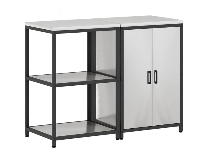 Sonata H Комплект за кухненско съхранение 2 pcs Сив Неръждаема стомана