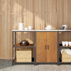 Sonata H Комплект за кухненско съхранение с рафт с врата 2 pcs Ръждясало - Модули Sonata