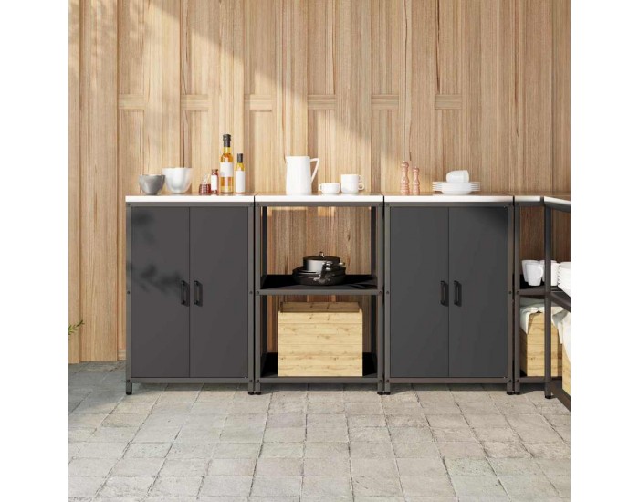 Sonata H Комплект за кухненско съхранение 3 pcs Черно 180 x 50 x 92 см