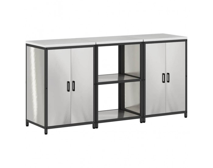 Sonata H Комплект за кухненско съхранение 3 pcs Сив 180 x 50 x 92 см