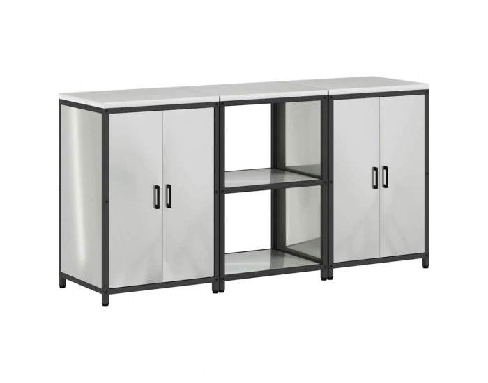 Sonata H Комплект за кухненско съхранение 3 pcs Сив 180 x 50 x 92 см