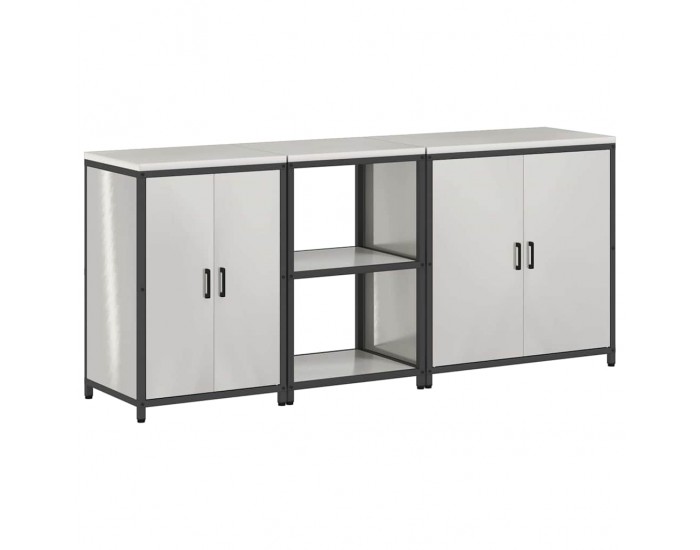 Sonata H Комплект за кухненско съхранение 3 pcs Сив 210 x 50 x 92 см