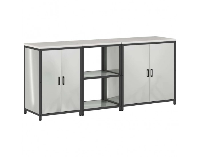 Sonata H Комплект за кухненско съхранение 3 pcs Сив 210 x 50 x 92 см