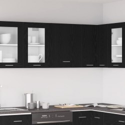 Sonata H Висящ шкаф с рафт Черен дъб 50 x 31 x 60 см Инженерно дърво - Модули Sonata