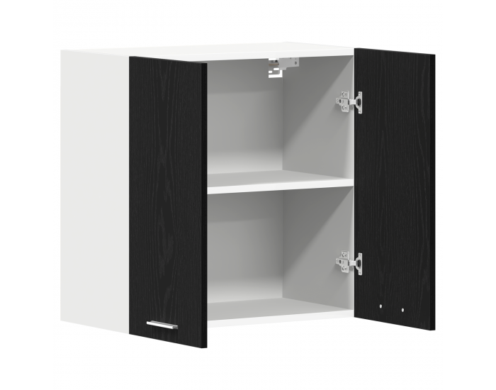 Sonata H Висящ шкаф с рафт Черен дъб 60 x 31 x 60 см Инженерно дърво