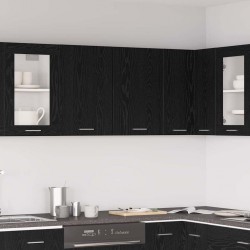 Sonata H Висящ шкаф с рафт Черен дъб 80 x 31 x 60 см Инженерно дърво - Модули Sonata