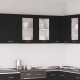 Sonata H Висящ стъклен шкаф Черен дъб 80 x 31 x 60 см Инженерно дърво Sonata H Висящ стъклен шкаф Черен дъб 80 x 31 x 60 см Инженерно дърво