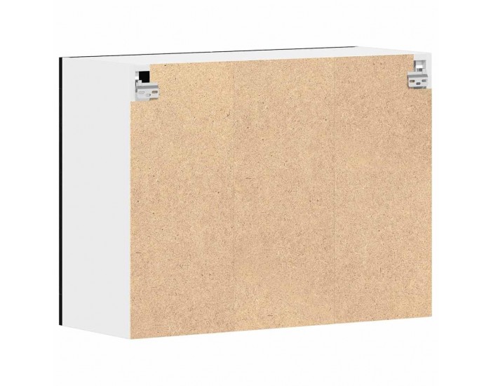 Sonata H Висящ стъклен шкаф Черен дъб 80 x 31 x 60 см Инженерно дърво Sonata H Висящ стъклен шкаф Черен дъб 80 x 31 x 60 см Инженерно дърво
