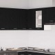 Sonata H Висящ ъглов шкаф Черен дъб 57 x 57 x 60 см Инженерно дърво