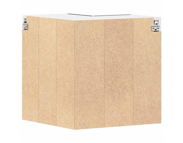 Sonata H Висящ ъглов шкаф Черен дъб 57 x 57 x 60 см Инженерно дърво