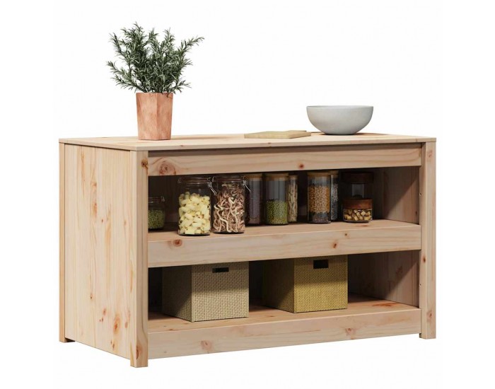 Sonata H Кухненски шкаф Кафяво 106 x 55 x 64 cm Масивна борова дървесина