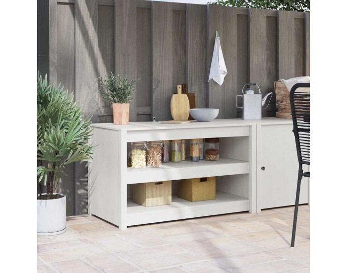 Sonata H Кухненски шкаф Бяло 106 x 55 x 64 cm Масивна борова дървесина