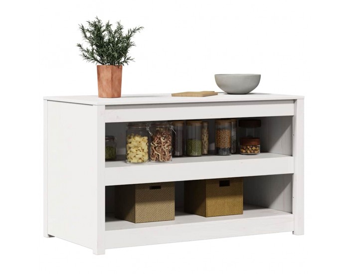 Sonata H Кухненски шкаф Бяло 106 x 55 x 64 cm Масивна борова дървесина