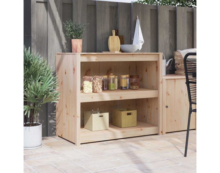 Sonata H Кухненски шкаф Кафяво 106 x 55 x 92 cm Масивна борова дървесина