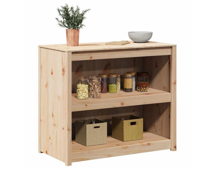 Sonata H Кухненски шкаф Кафяво 106 x 55 x 92 cm Масивна борова дървесина