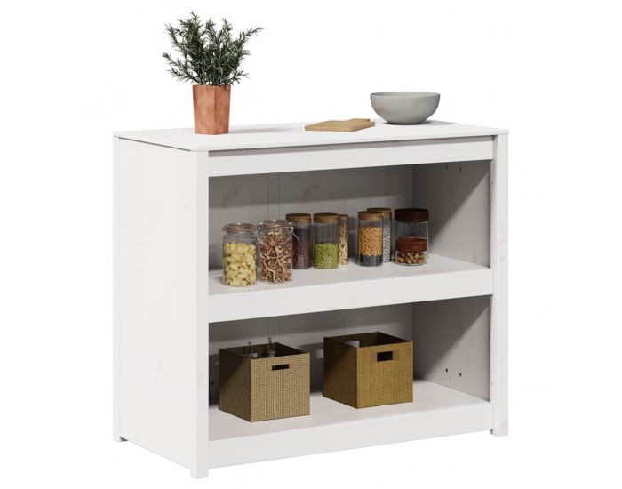 Sonata H Кухненски шкаф Бяло 106 x 55 x 92 cm Масивна борова дървесина