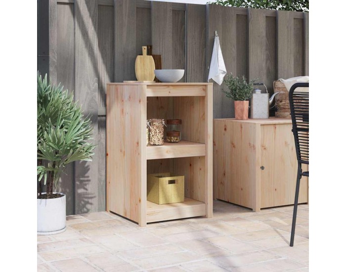 Sonata H Кухненски шкаф Кафяво 55 x 55 x 92 cm Масивна борова дървесина