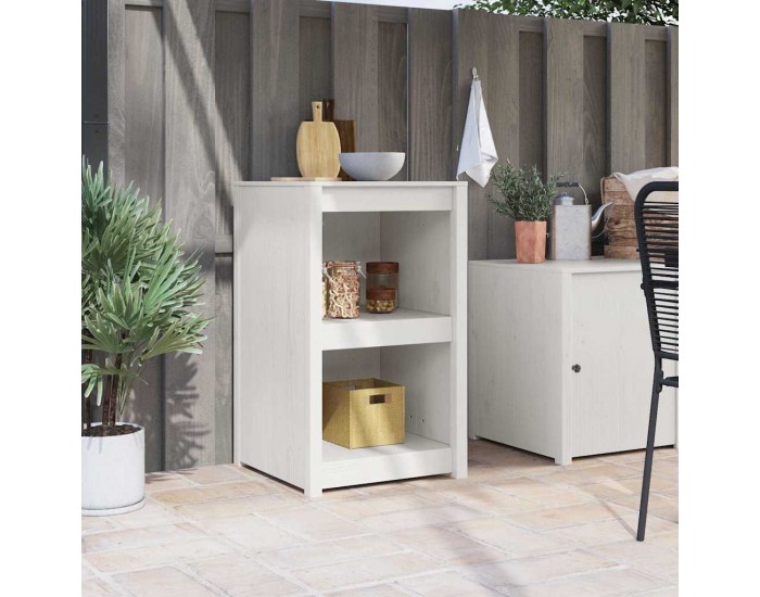 Sonata H Кухненски шкаф Бяло 55 x 55 x 92 cm Масивна борова дървесина