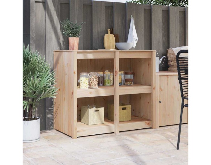 Sonata H Кухненски шкаф Кафяво 106 x 55 x 92 cm Масивна борова дървесина