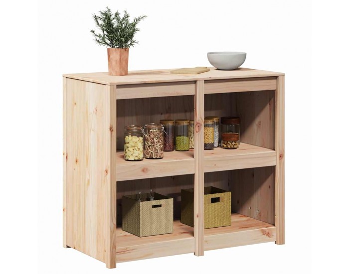 Sonata H Кухненски шкаф Кафяво 106 x 55 x 92 cm Масивна борова дървесина