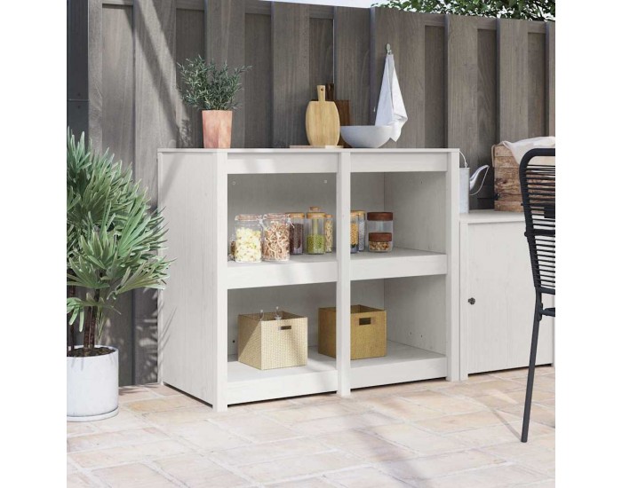 Sonata H Кухненски шкаф с рафт Топло бяло 106 x 55 x 92 cm