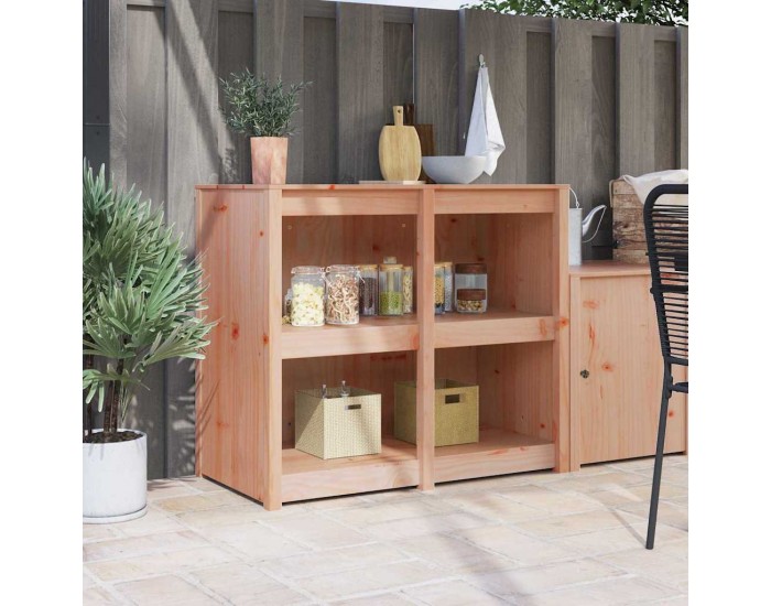 Sonata H Кухненски шкаф с рафт със съхранение Кафяво 106 x 55 x 92 cm