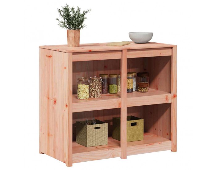 Sonata H Кухненски шкаф с рафт със съхранение Кафяво 106 x 55 x 92 cm