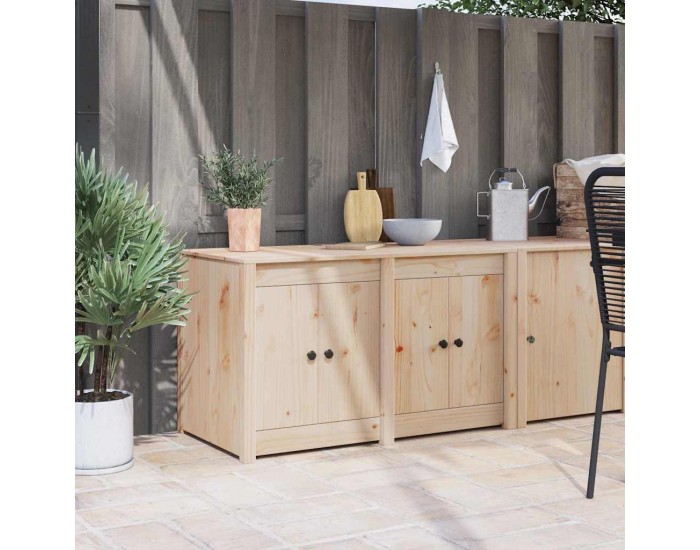 Sonata H Кухненски шкаф Кафяво 106 x 55 x 64 cm Масивна борова дървесина