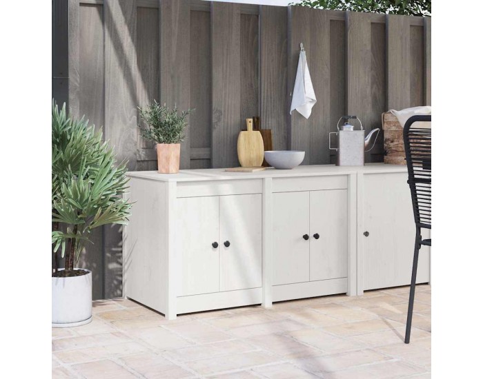 Sonata H Кухненски шкаф Бяло 106 x 55 x 64 cm Масивна борова дървесина