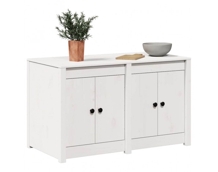 Sonata H Кухненски шкаф Бяло 106 x 55 x 64 cm Масивна борова дървесина