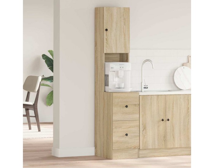 Sonata H Кухненски шкаф с рафт Бежово 35 x 50 x 180 см Инженерно дърво