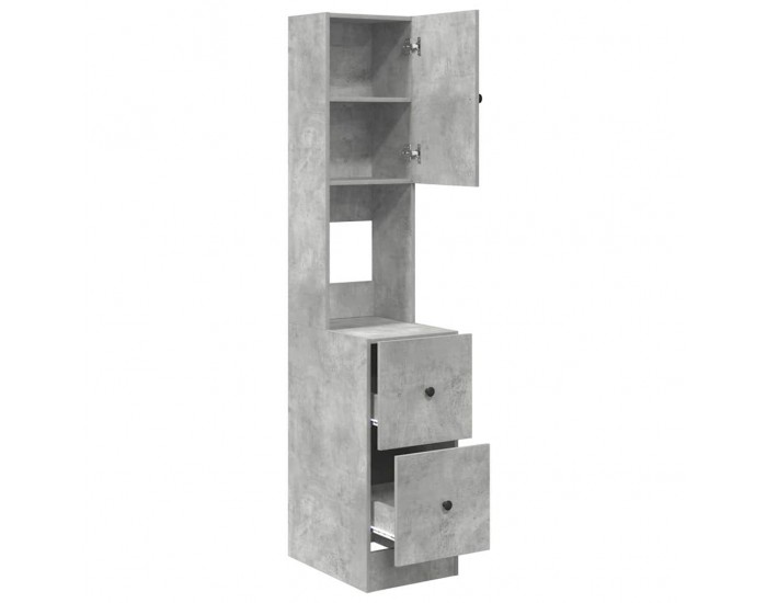 Sonata H Кухненски шкаф с чекмедже Сив 35 x 50 x 180 см Инженерно дърво