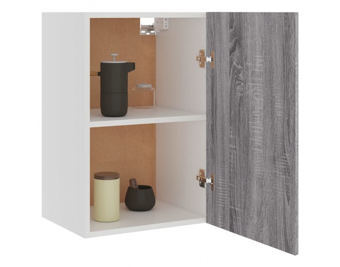 Sonata H Висящ шкаф Lyon сив, цвят сонома, 39,5x31x60 см, инженерно дърво