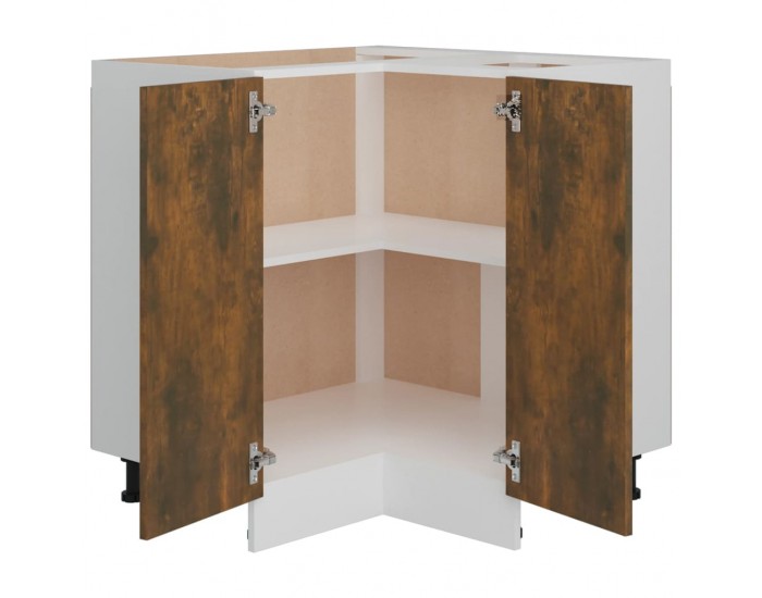 Sonata H Кухненски шкаф Lyon опушен дъб 75,5x75,5x81,5 см Инженерно дърво