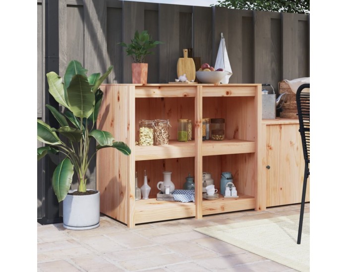 Sonata H Кухненски шкаф за открито, 106x55x92 см, бор масив