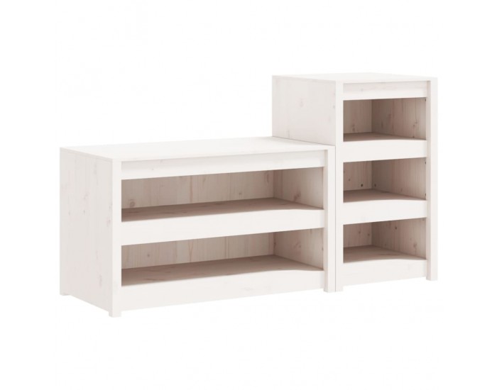 Sonata H Кухненски шкафове за открито, 2 бр, бели, бор масив