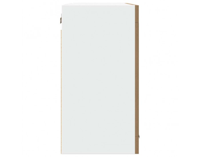 Sonata H Висящ стъклен шкаф Lyon, дъб Artisan, 80x31x60 см, инженерно дърво