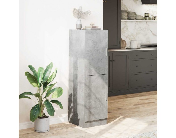 Sonata H Кухненски шкаф, бетонно сив, 38x41,5x131,5 см, инженерно дърво