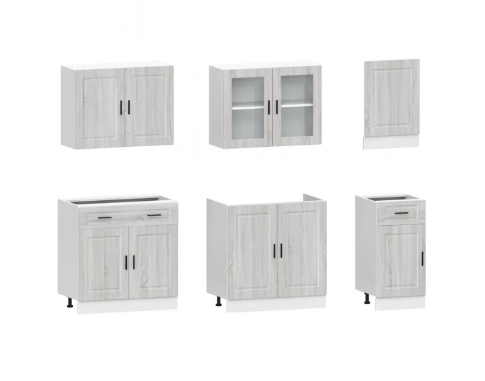 Sonata H Комплект кухненски шкафове от 7 части Kalmar, инженерно дърво