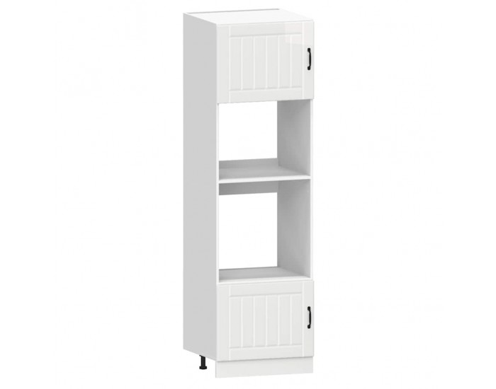 Sonata H Комплект кухненски шкафове, 7 части, Lucca, бяло гланцово инженерно дърво