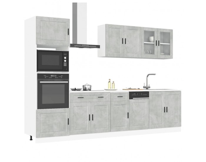 Sonata H Комплект кухненски шкафове от 7 части Kalmar, инженерно дърво